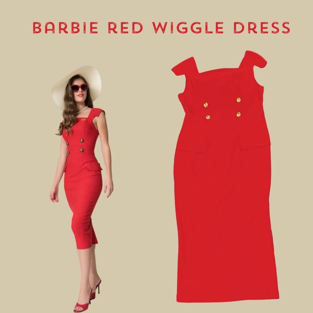 Barbie X Unique Vintage Red Sensation Wiggle Dress